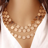 Collier Femmes " Ethnic",  Un Sautoirs  multicouche Style Trandly .