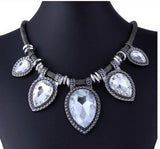 Ristar.J Vintage Drop Cristal Choker Colliers Femmes Tour de Cou Bijoux Fantasie