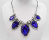Ristar.J Vintage Drop Cristal Choker Colliers Femmes Tour de Cou Bijoux Fantasie