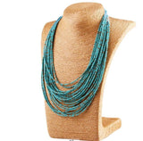 Résina, Collier Femmes  En Verre Perlé Très Chic.