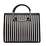 Sac à main femme noir et blanc