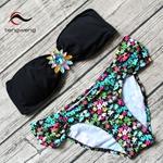 WENGESS 2018, Maillot De Bain imprimé, Style Push UP,