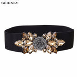 Floral Rhinestone 2018 ,  Ceinture De Luxe En Strass Floral.