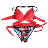 Halter Croix, Maillot De Bain aux bandeaux croisés, Très Tendance et Sexy, Collection 2018.