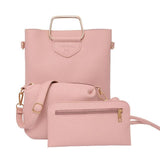ensembles de  3 sac à main  à bandoulière de couleur unie