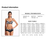 NIDALEE 2018, Maillot De Bain Shorty, Motif Stripe Noir, Push Up.