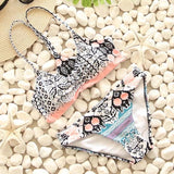 BISEAFAIRY,Maillot De Bain Push Up Imprimé.