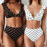 HolaSukey 2018, Nouveau Maillot De Bain Rétro Volants .