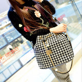 Houndstooth 2018, Sac à Bandoulière Ultra Tendance En Chaîne Perlée.