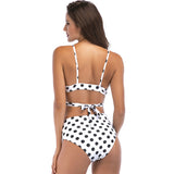Ruffle Polka 2018, Nouveau Maillot De Bain Taille Haute Push Up, Très Sexy.